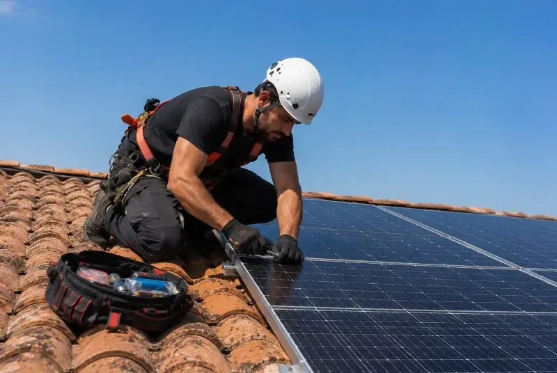 Maintenance et monitoring de panneaux solaires à Ferran