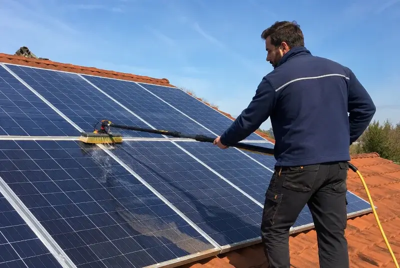 Nettoyage et entretien de panneaux solaires à Ferran